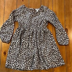Tahari Leopard Print Dress Size Girls 6 EUC